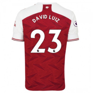 Jalkapallo pelipaidat Arsenal David Luiz 23 Koti 2020 21 – Lyhythihainen