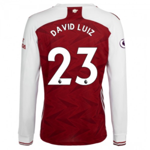 Jalkapallo pelipaidat Arsenal David Luiz 23 Koti 2020 21 – Pitkähihainen