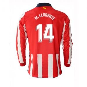Jalkapallo pelipaidat Atlético Madrid Marcos Llorente 14 Koti 2020 21 – Pitkähihainen