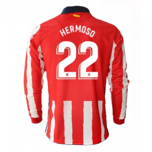 Jalkapallo pelipaidat Atlético Madrid Mario Hermoso 22 Koti 2020 21 – Pitkähihainen