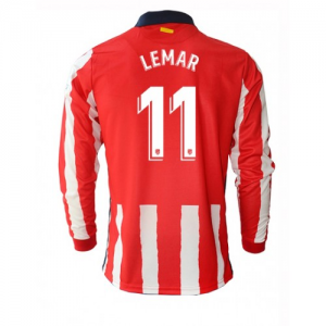Jalkapallo pelipaidat Atlético Madrid Thomas Lemar 11 Koti 2020 21 – Pitkähihainen