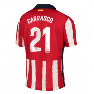 Jalkapallo pelipaidat Atlético Madrid Yannick Carrasco 21 Koti 2020 21 – Lyhythihainen
