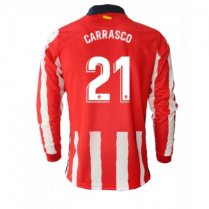Jalkapallo pelipaidat Atlético Madrid Yannick Carrasco 21  Koti 2020 21 – Pitkähihainen