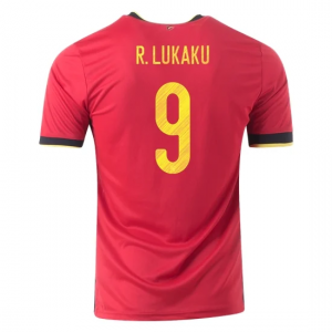 Jalkapallo pelipaidat Belgia Romelu Lukaku 9 Koti UEFA Euro 2020 – Lyhythihainen