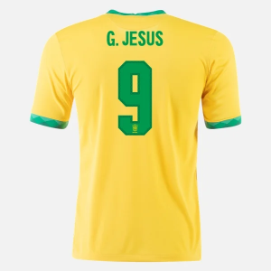 Jalkapallo pelipaidat Brasilia Gabriel Jesus 9 Koti 20-21 – Lyhythihainen