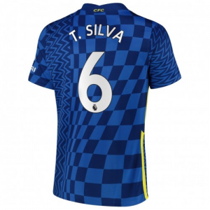 Jalkapallo pelipaidat Chelsea Thiago Silva 6 Koti 2021-22 – Lyhythihainen