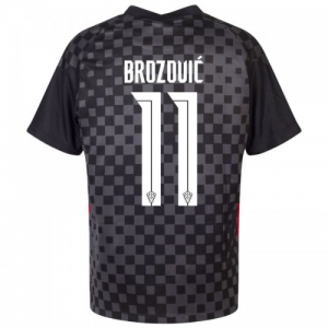 Jalkapallo pelipaidat Kroatia Marcelo Brozovic 11 Vieras UEFA Euro 2020 – Lyhythihainen
