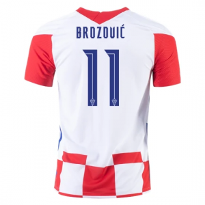 Jalkapallo pelipaidat Kroatia Marcelo Brozovic 11 Koti UEFA Euro 2020 – Lyhythihainen