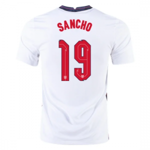 Jalkapallo pelipaidat Englanti Jadon Sancho 19 Koti UEFA Euro 2020 – Lyhythihainen