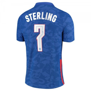 Jalkapallo pelipaidat Englanti Raheem Sterling 7 Vieras UEFA Euro 2020 – Lyhythihainen