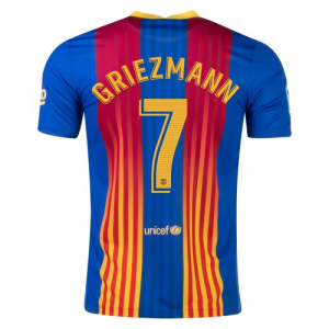 Jalkapallo pelipaidat FC Barcelona Antoine Griezmann 7 El Clasico2021 – Lyhythihainen