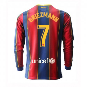Jalkapallo pelipaidat FC Barcelona Antoine Griezmann 7 Koti 2020 21 – Pitkähihainen