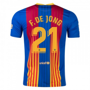 Jalkapallo pelipaidat FC Barcelona Frenkie de Jong 21 El Clasico2021 – Lyhythihainen