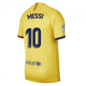 Jalkapallo pelipaidat FC Barcelona Lionel Messi 10 Vieras 2019 20 – Lyhythihainen