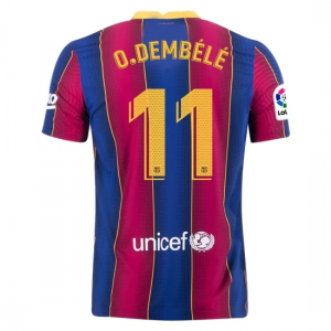 Jalkapallo pelipaidat FC Barcelona Ousmane Dembele 11 Koti 2020 21 – Lyhythihainen