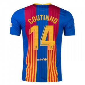 Jalkapallo pelipaidat FC Barcelona Philippe Coutinho 14 El Clasico2021 – Lyhythihainen