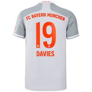 Jalkapallo pelipaidat FC Bayern München Alphonso Davies 19 Vieras 2020 21 – Lyhythihainen