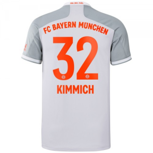Jalkapallo pelipaidat FC Bayern München Joshua Kimmich 32 Vieras 2020 21 – Lyhythihainen