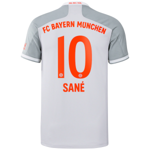 Jalkapallo pelipaidat FC Bayern München Leroy Sane 10 Vieras 2020 21 – Lyhythihainen