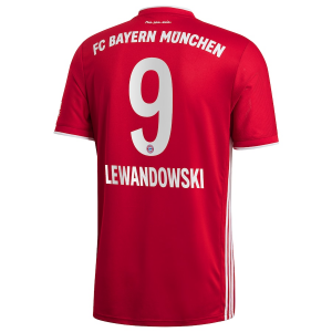 Jalkapallo pelipaidat FC Bayern München Robert Lewandowski 9 Koti 2020 21 – Lyhythihainen