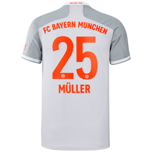 Jalkapallo pelipaidat FC Bayern München Thomas Müller 25 Vieras 202021 – Lyhythihainen