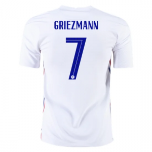 Jalkapallo pelipaidat Ranska Antoine Griezmann 7 Vieras UEFA Euro 2020 – Lyhythihainen