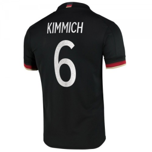 Jalkapallo pelipaidat Saksa Joshua Kimmich 6 Vieras UEFA Euro 2020 – Lyhythihainen