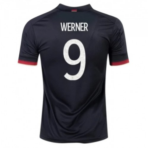 Jalkapallo pelipaidat Saksa Timo Werner 9 Vieras UEFA Euro 2020 – Lyhythihainen