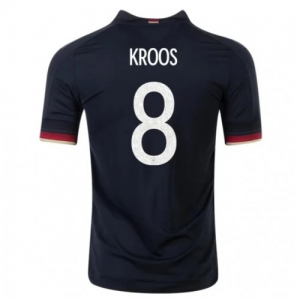 Jalkapallo pelipaidat Saksa Toni Kroos 8 Vieras UEFA Euro 2020 – Lyhythihainen