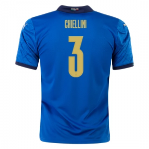 Jalkapallo pelipaidat Italia Giorgio Chiellini 3 Koti UEFA Euro 2020 – Lyhythihainen