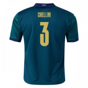 Jalkapallo pelipaidat Italia Giorgio Chiellini 3 Kolmas UEFA Euro 2020 – Lyhythihainen