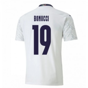 Jalkapallo pelipaidat Italia Leonardo Bonucci 19 Vieras UEFA Euro 2020 – Lyhythihainen