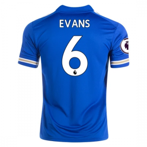 Jalkapallo pelipaidat Leicester City Jonny Evans 6 Koti 2020 21 – Lyhythihainen