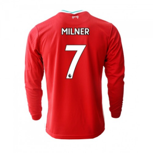 Jalkapallo pelipaidat Liverpool James Milner 7 Koti 2020 21 – Pitkähihainen