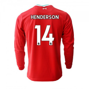 Jalkapallo pelipaidat Liverpool Jordan Henderson 14 Koti 2020 21 – Pitkähihainen