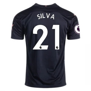 Jalkapallo pelipaidat Manchester City David Silva 21 – Lyhythihainen Vieras 2020 21 – Lyhythihainen