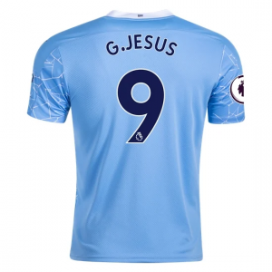 Jalkapallo pelipaidat Manchester City Gabriel Jesus 9 Koti 2020 21 – Lyhythihainen