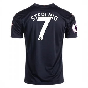 Jalkapallo pelipaidat Manchester City Raheem Sterling 7 Vieras 2020 21 – Lyhythihainen