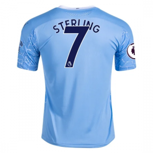 Jalkapallo pelipaidat Manchester City Raheem Sterling 7 Koti 2020 21 – Lyhythihainen