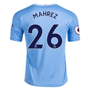 Jalkapallo pelipaidat Manchester City Riyad Mahrez 26 Koti 2020 21 – Lyhythihainen