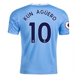 Jalkapallo pelipaidat Manchester City Sergio Agüero 10 Koti 2020 21 – Lyhythihainen
