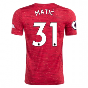 Jalkapallo pelipaidat Manchester United Nemanja Matic 31 Koti 2020 21 – Lyhythihainen