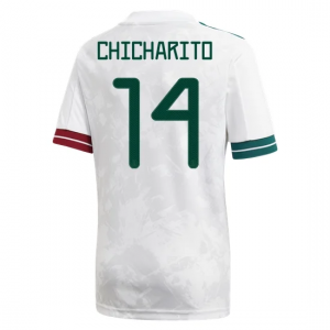 Jalkapallo pelipaidat Meksiko Javier Hernandez 14 Vieras 2020 – Lyhythihainen