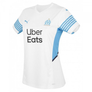 Jalkapallo pelipaidat Olympique de Marseille Naisten Koti 2021 22 – Lyhythihainen
