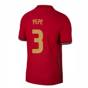 Jalkapallo pelipaidat Portugali Pepe 3 Koti UEFA Euro 2020 – Lyhythihainen
