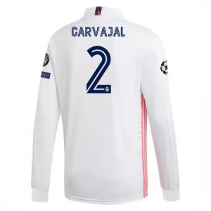 Jalkapallo pelipaidat Real Madrid Dani Carvajal 2 Koti 2020 21 – Pitkähihainen