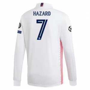 Jalkapallo pelipaidat Real Madrid Eden Hazard 7 Koti 2020 21 – Pitkähihainen
