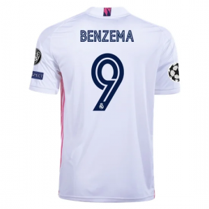 Jalkapallo pelipaidat Real Madrid Karim Benzema 9 Koti 2020 21 – Lyhythihainen