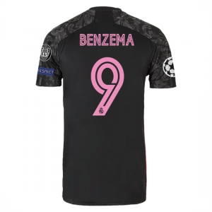 Jalkapallo pelipaidat Real Madrid Karim Benzema 9 Kolmas 2020 21 – Lyhythihainen