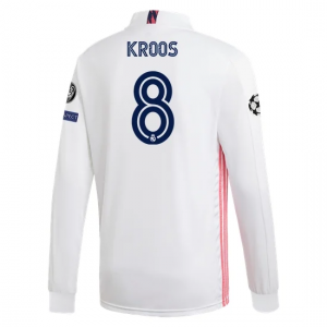 Jalkapallo pelipaidat Real Madrid Toni Kroos 8 Koti 2020 21 – Pitkähihainen